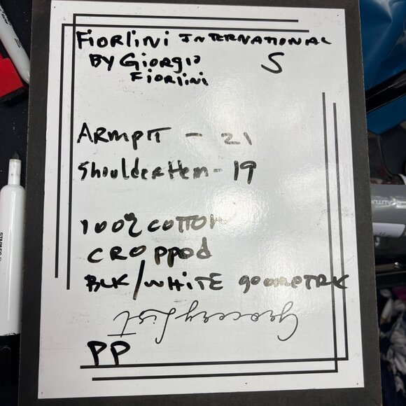 VTG Geometric Cropped Tapestry Cardigan Jacket By Fiorini International SM - Picture 8 of 9